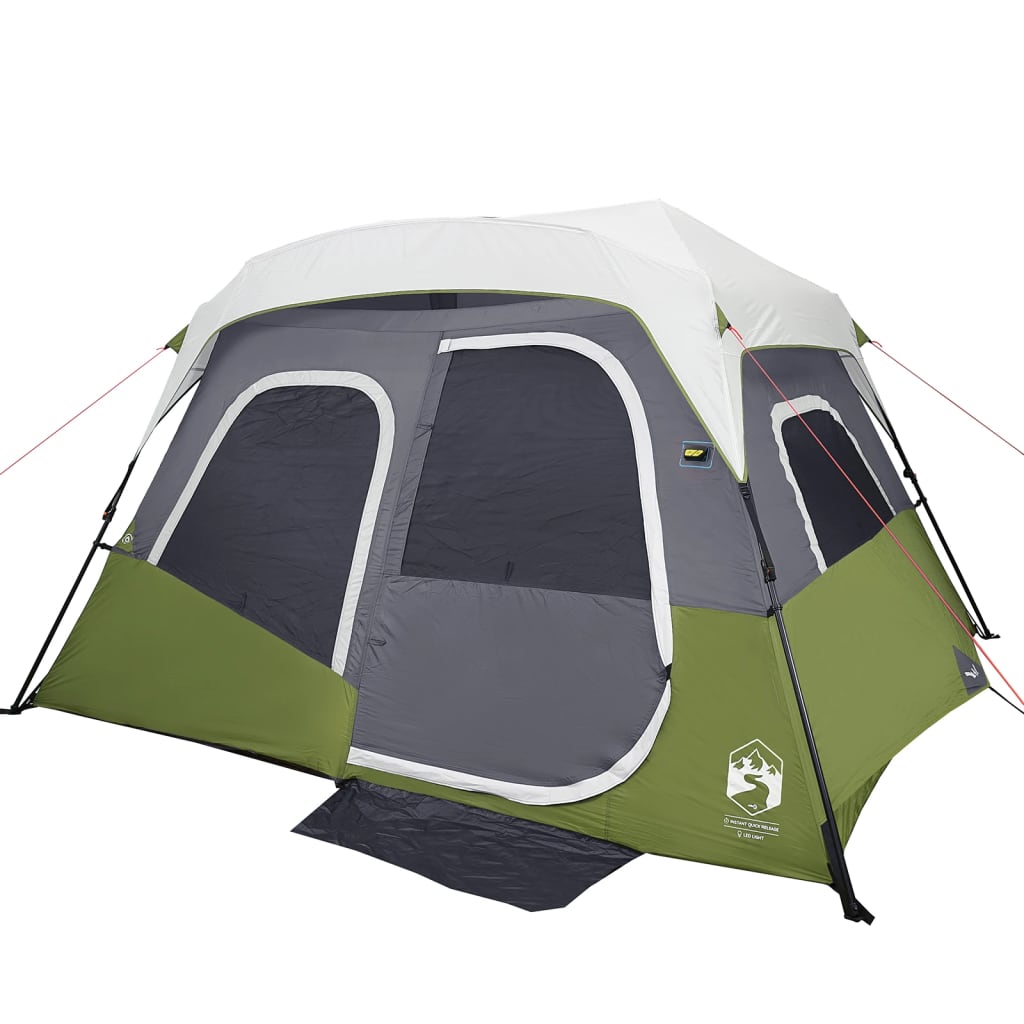 Tent met LED 344x282x212 cm lichtgroen