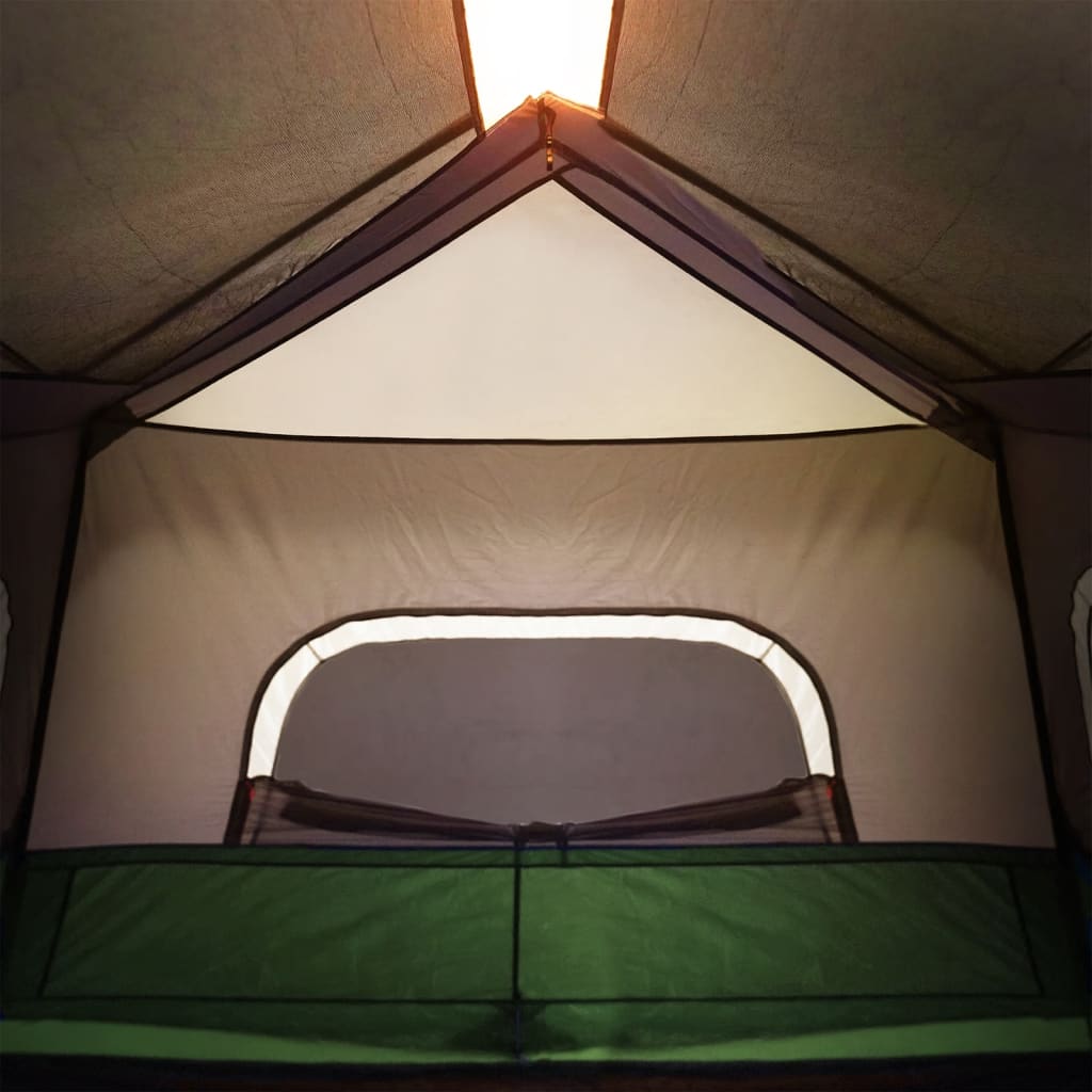 Tent met LED 344x282x212 cm lichtgroen