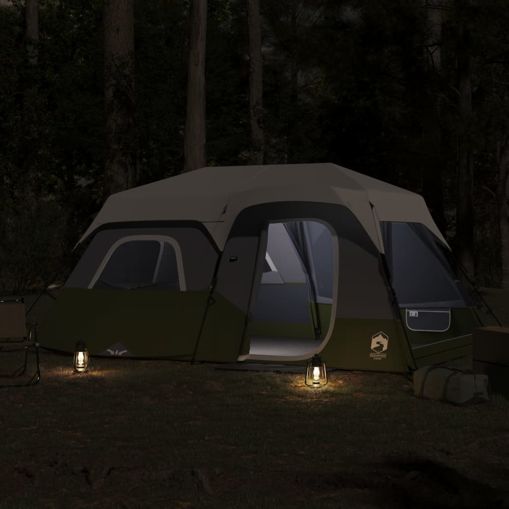 Tent met LED 441x288x217 cm lichtgroen