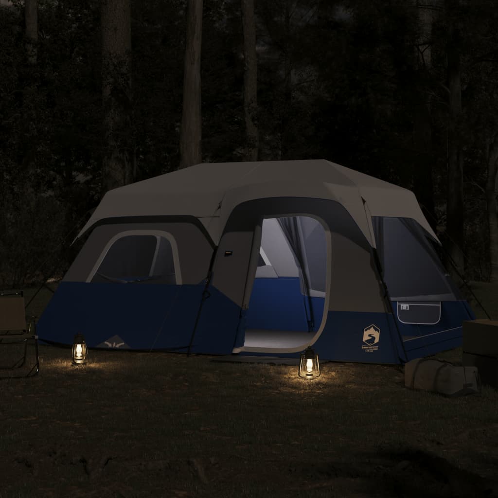 Tent met LED 441x288x217 cm lichtblauw