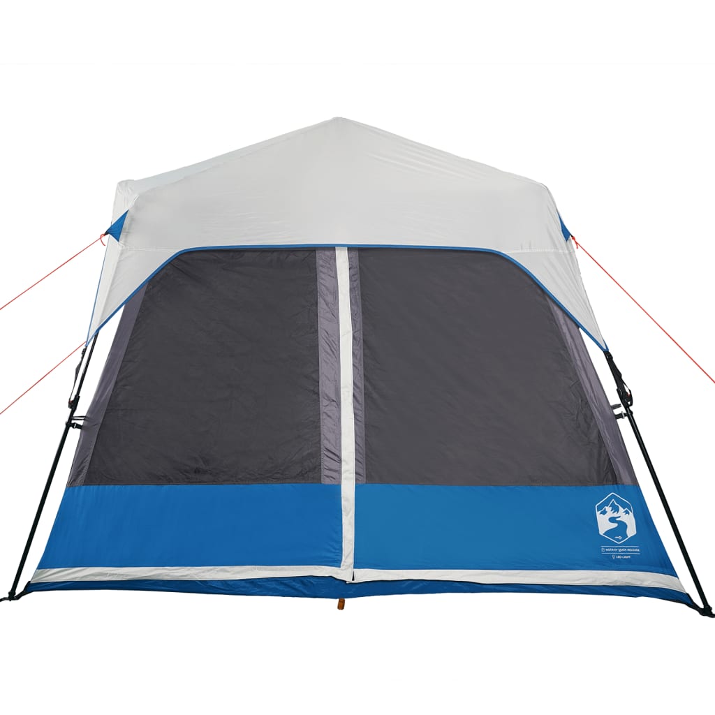 Tent met LED 441x288x217 cm lichtblauw