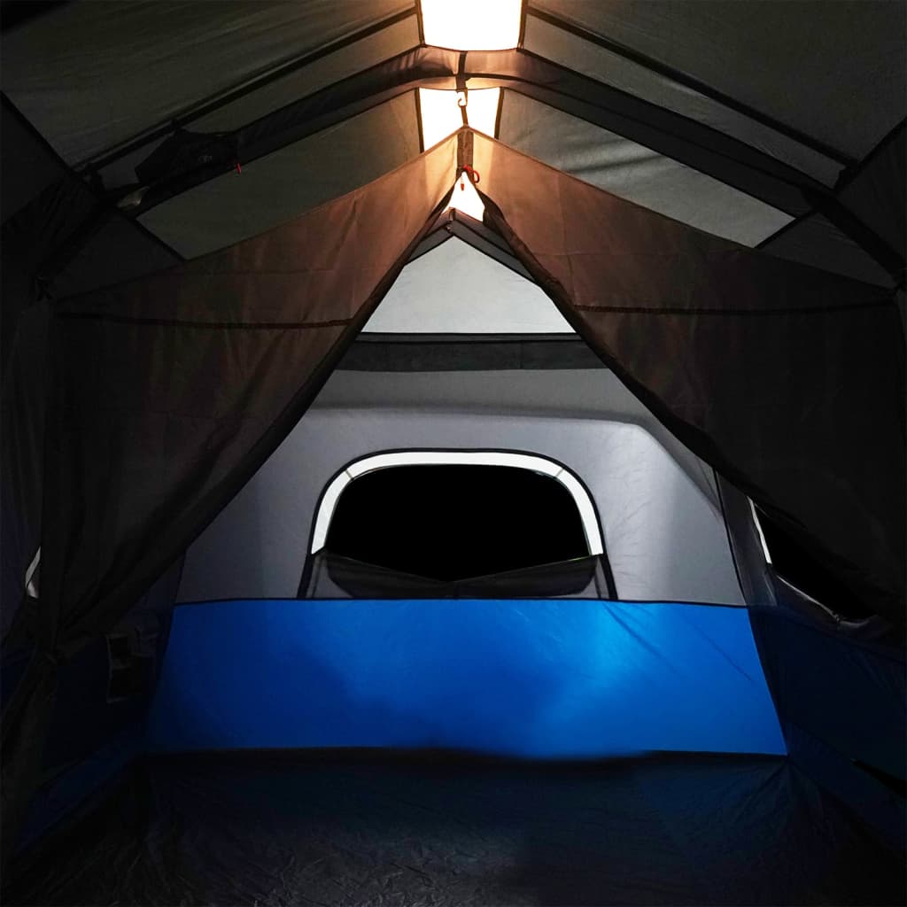 Tent met LED 441x288x217 cm lichtblauw