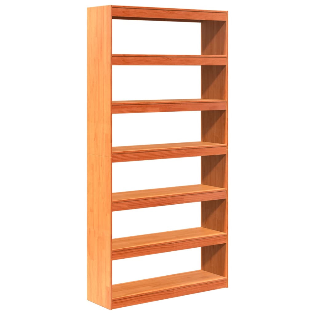 Boekenkast / Kamerscherm 00X30X99,5 Cm Massief Grenenhout Bruin 100 x 30 x 199.5 cm