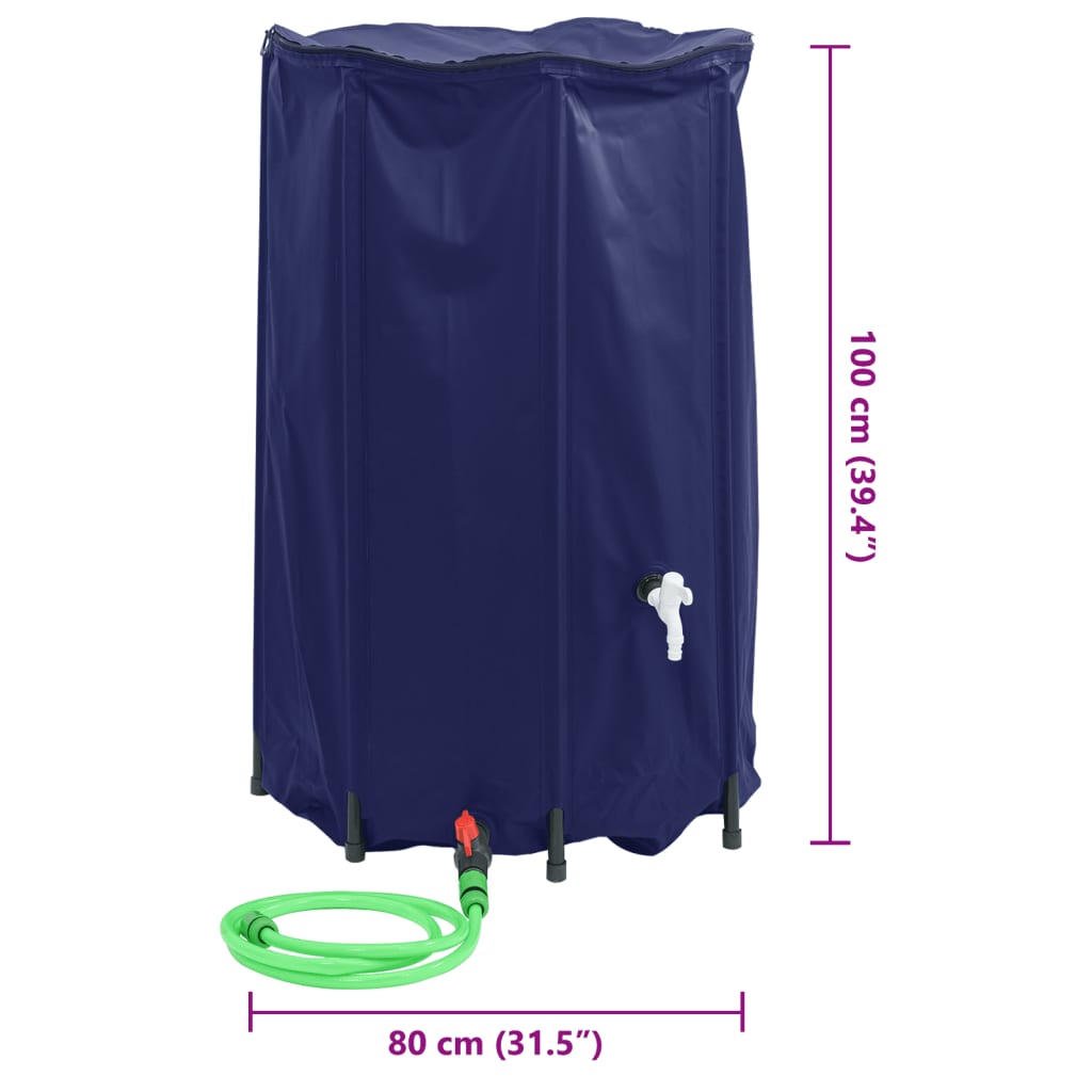 Watertank met kraan opvouwbaar 500 L PVC