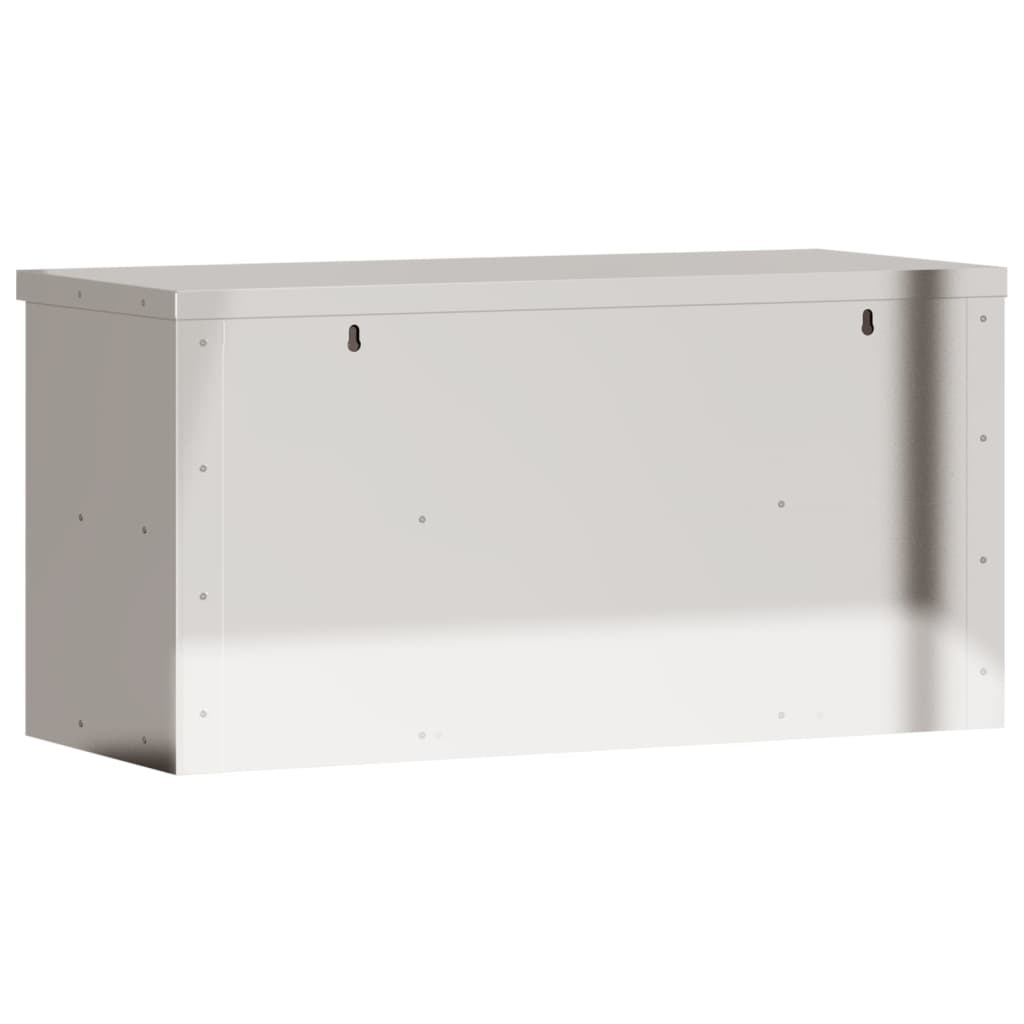 Keukenwandkast met schuifdeuren roestvrijstaal