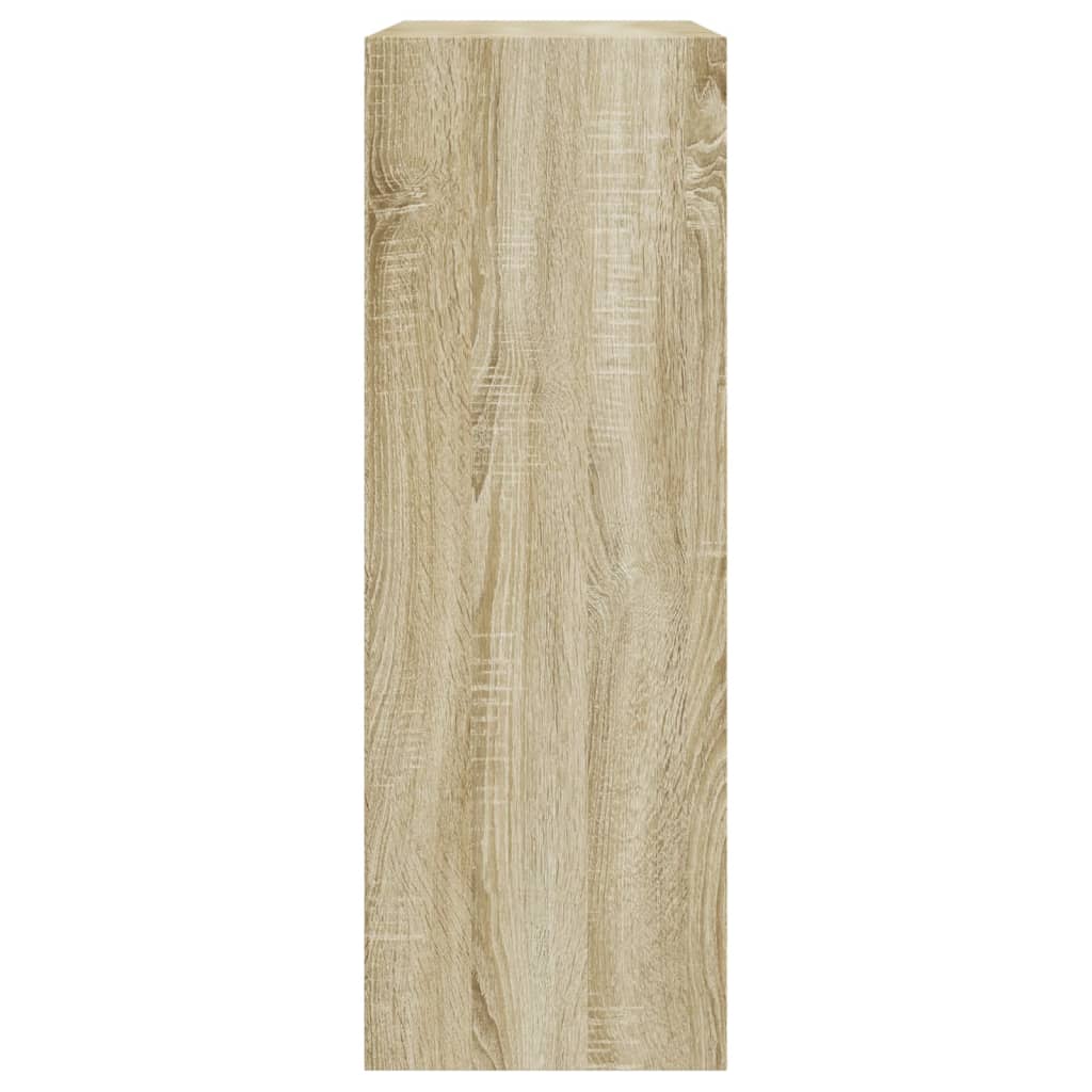 Schoenenkast 80X34X96,5 Cm Bewerkt Hout Sonoma Eikenkleurig Sonoma Eiken 80 x 34 x 96.5 cm 1