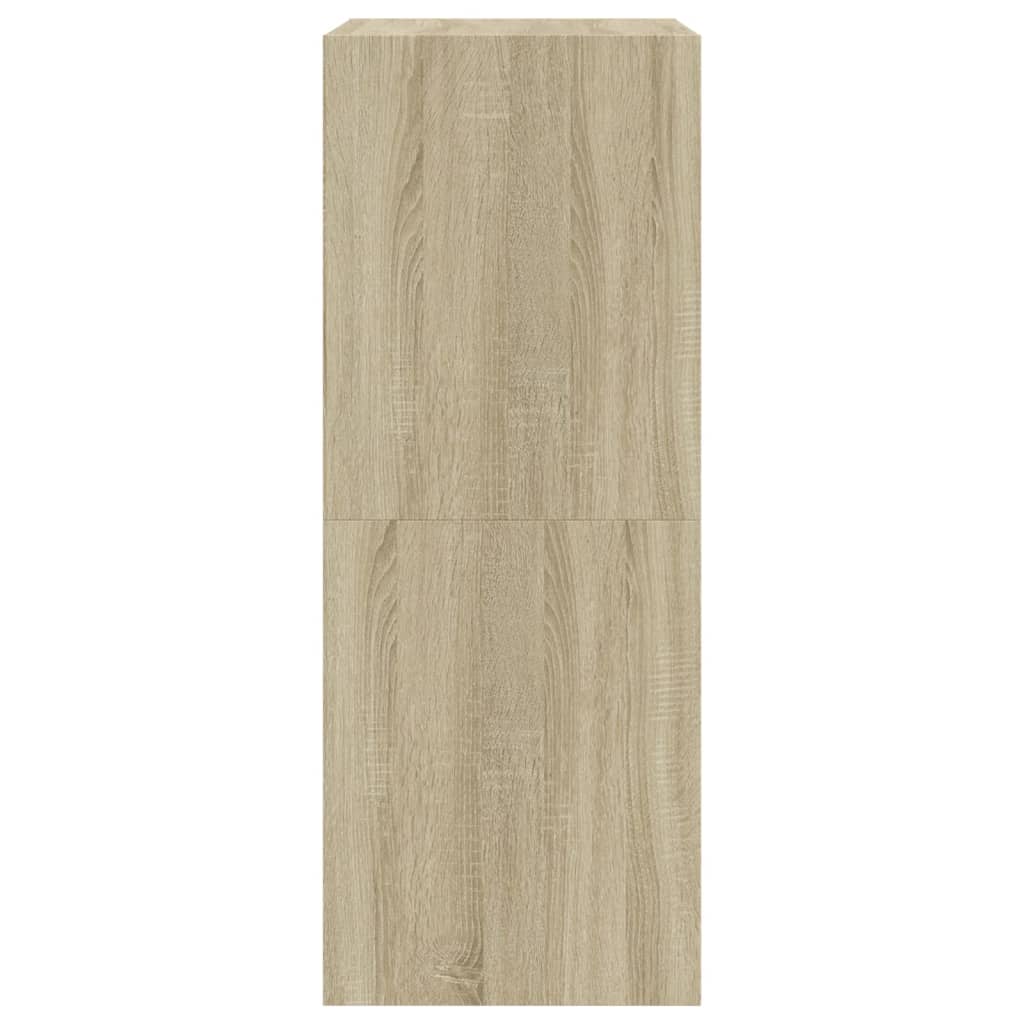 Schoenenkast Met 2 Klaplades 80X42X108 Cm Sonoma Eikenkleurig Sonoma Eiken 80 x 42 x 108 cm