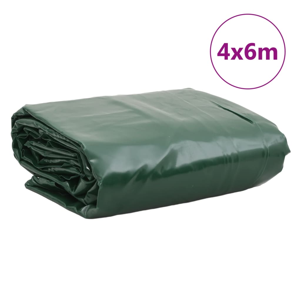 Dekzeil 650 g/m² 4x6 m groen