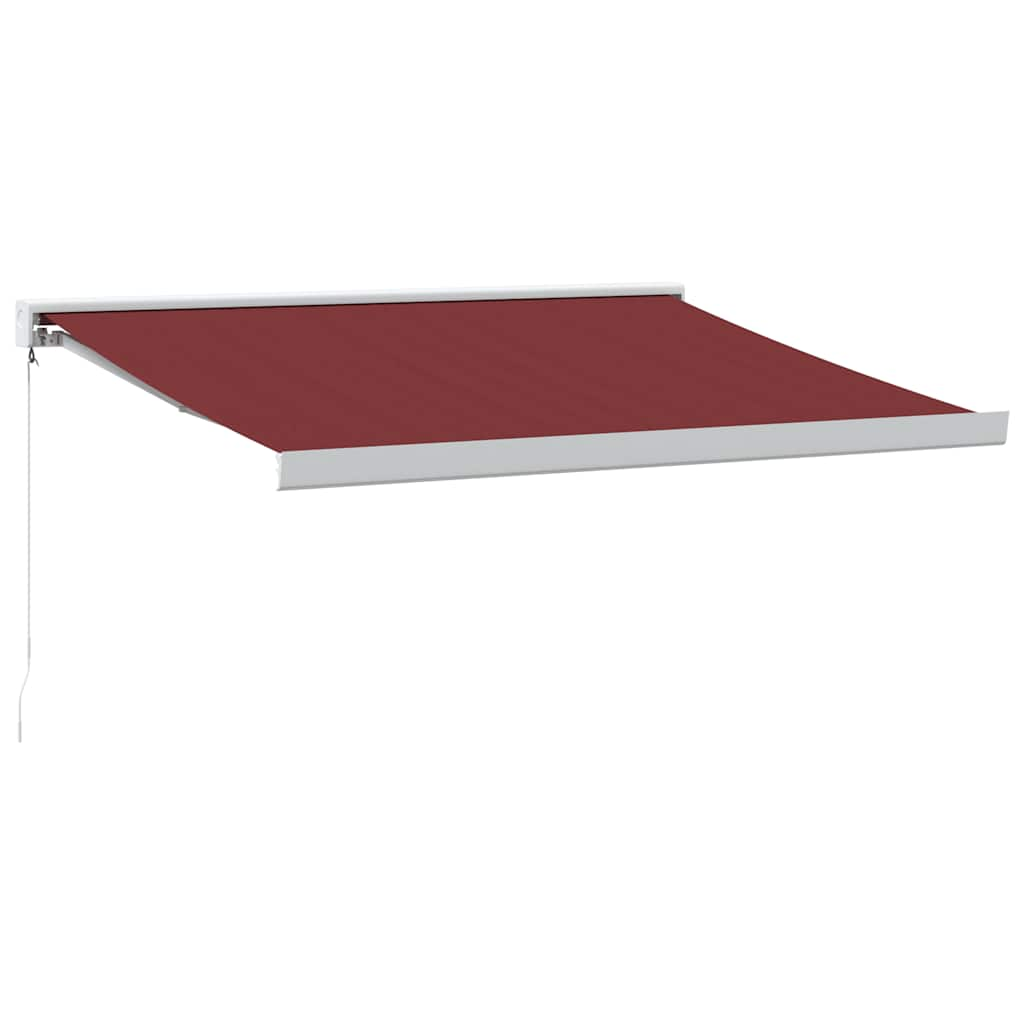 Luifel handmatig uittrekbaar 350x250 cm bordeauxrood