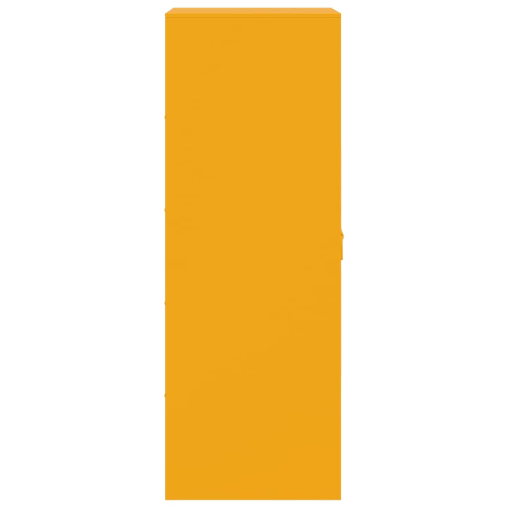 Dressoir 34,5x39x107 cm staal mosterdgeel