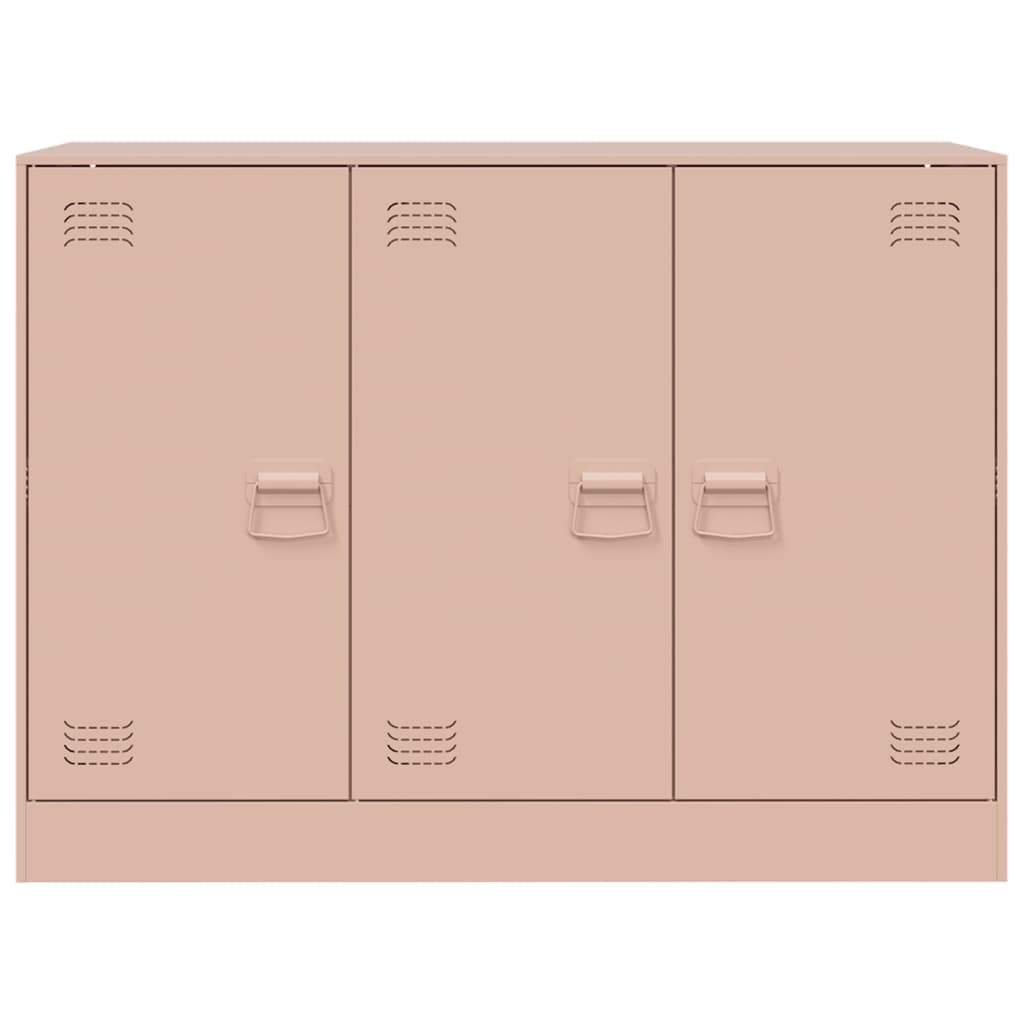 Dressoir 99x39x73 cm staal roze