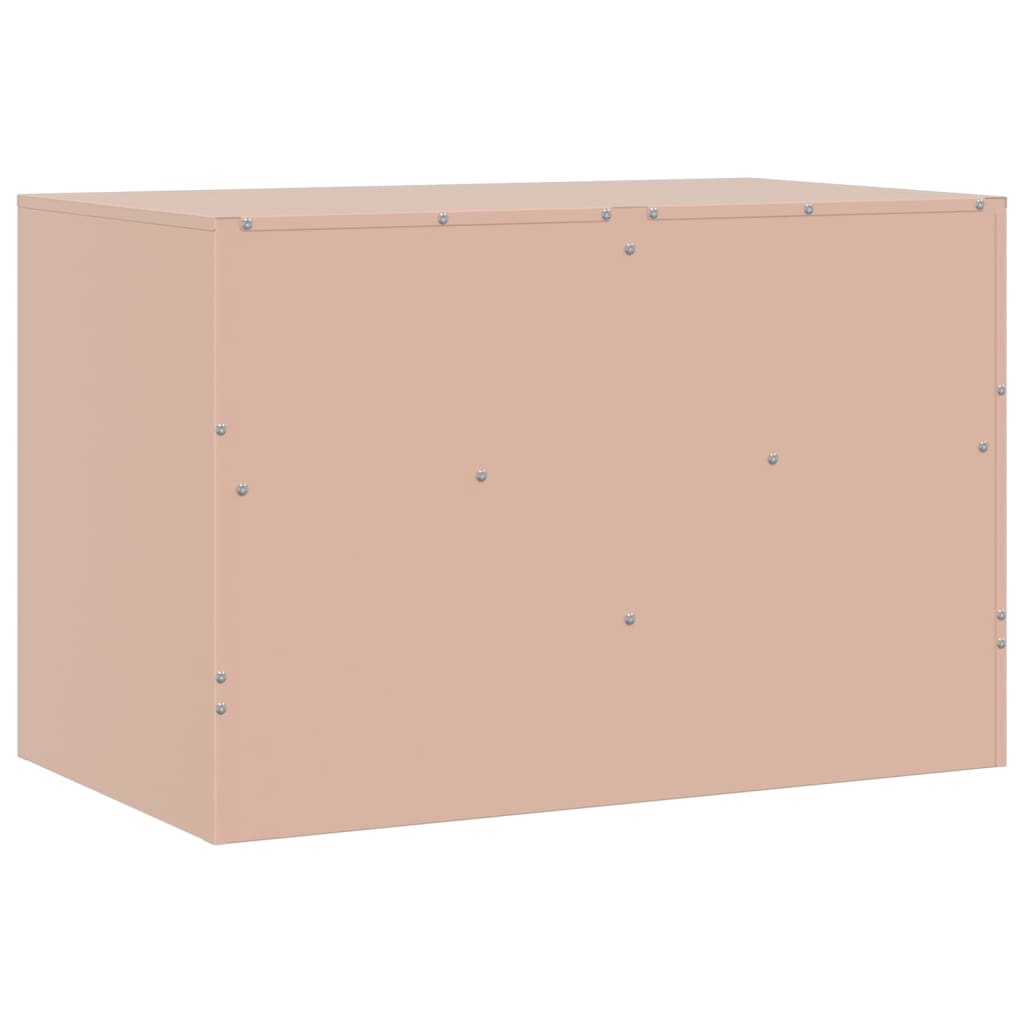 Tv-meubel 67x39x44 cm staal roze