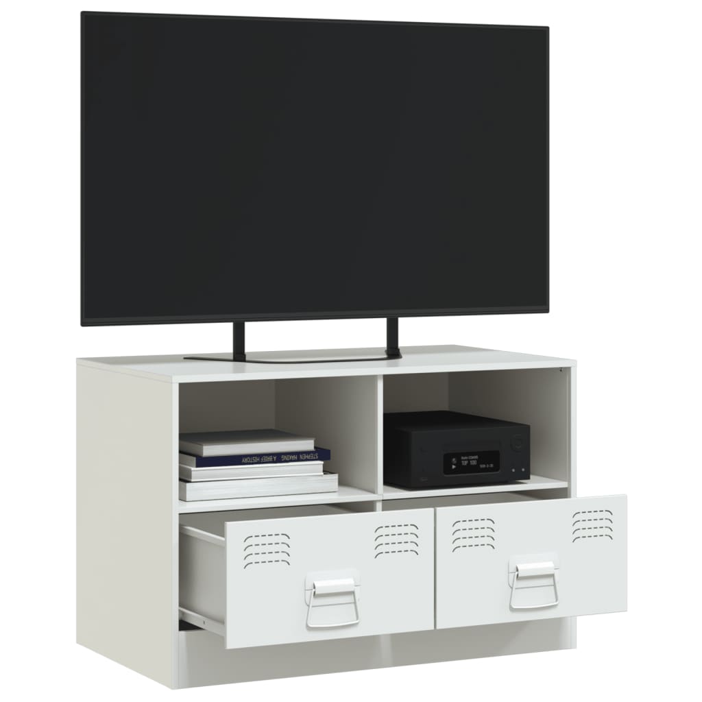 Tv-meubel 67x39x44 cm staal wit