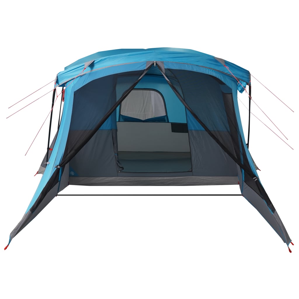 Tent met luifel 4-persoons waterdicht blauw