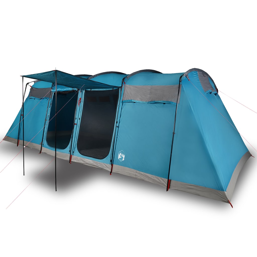 Tunneltent voor gezin 8-persoons waterdicht blauw