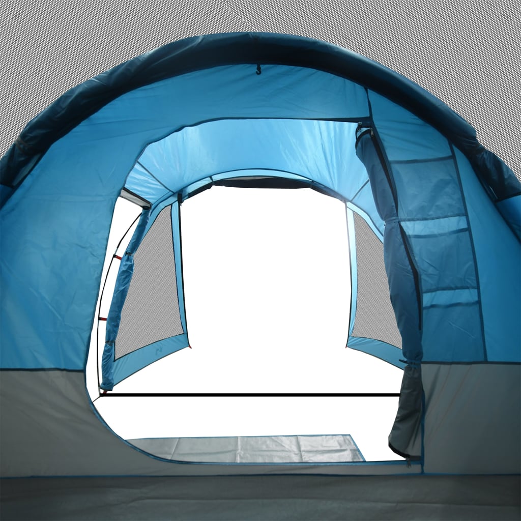 Tunneltent 4-persoons waterdicht blauw