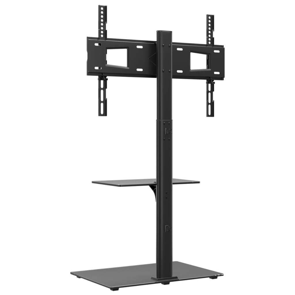 Tv-standaard hoekmodel 2-laags voor 32-65 inch zwart