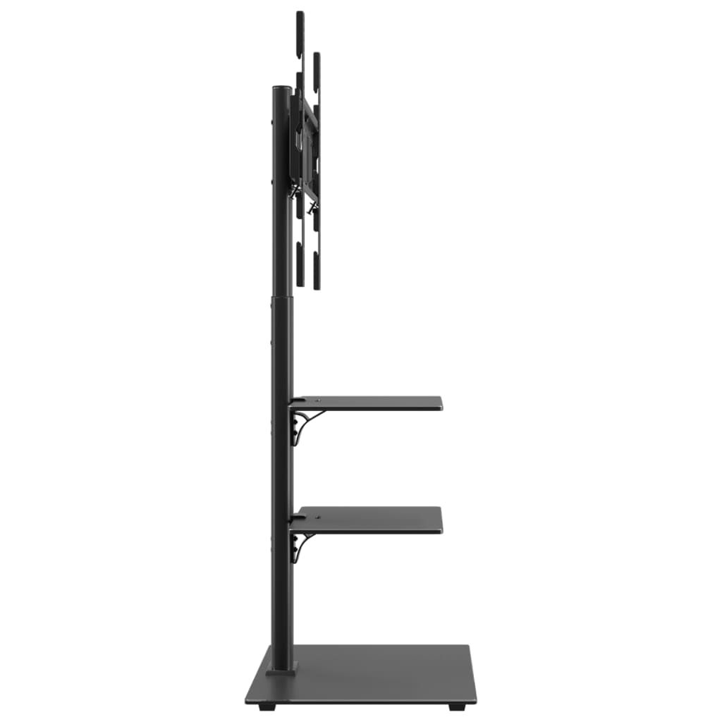 Tv-standaard hoekmodel 3-laags voor 32-65 inch zwart