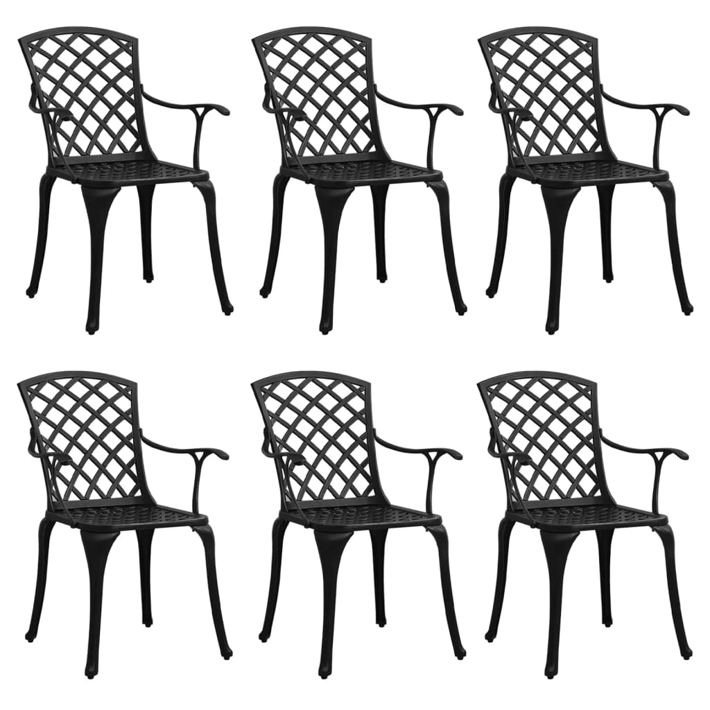 Tuinstoelen Gietaluminium Zwart