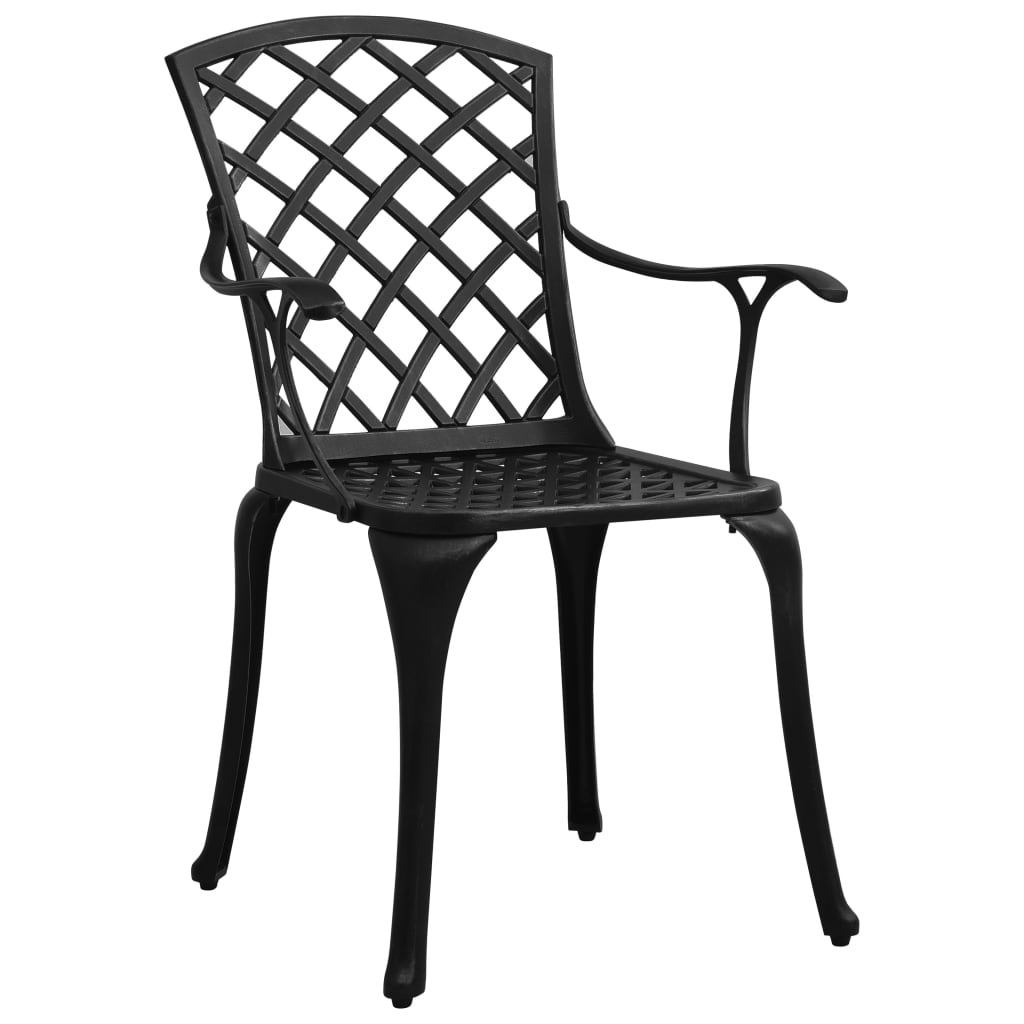 Tuinstoelen Gietaluminium Zwart