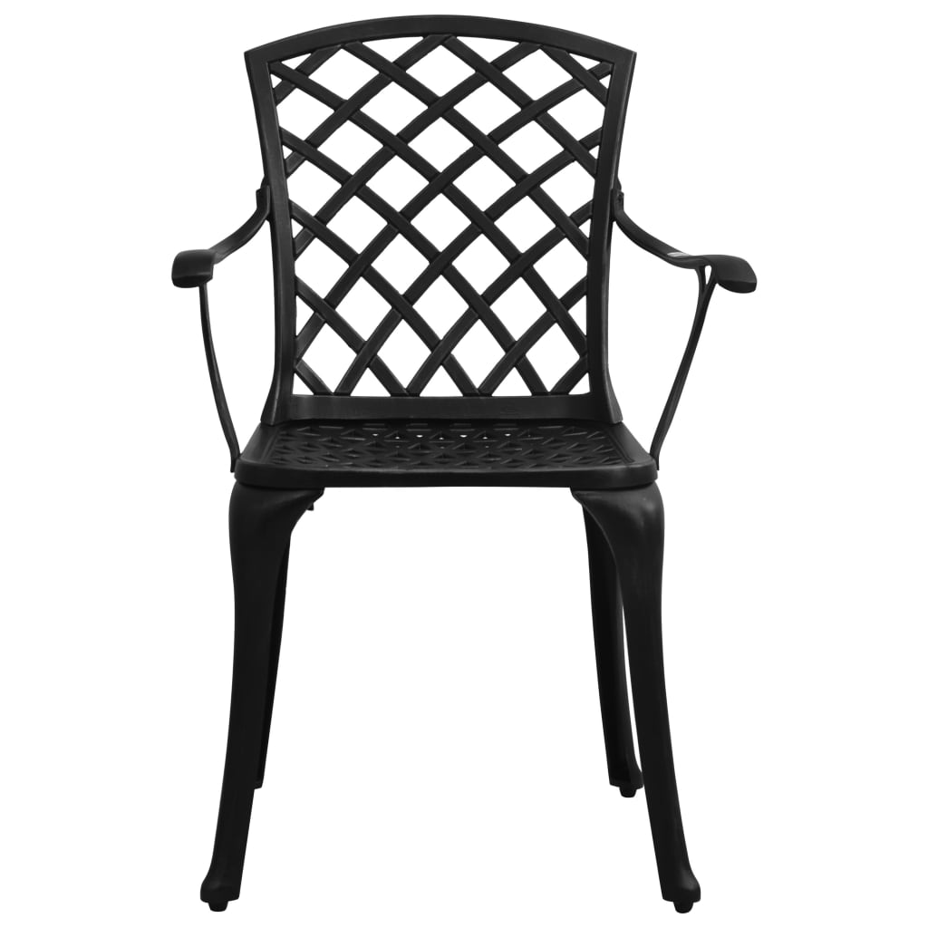Tuinstoelen Gietaluminium Zwart