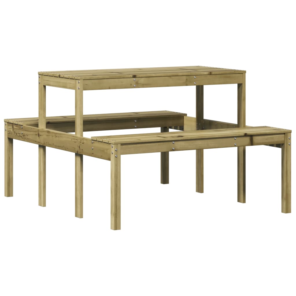 Picknicktafel 110x134x75 cm geïmpregneerd grenenhout