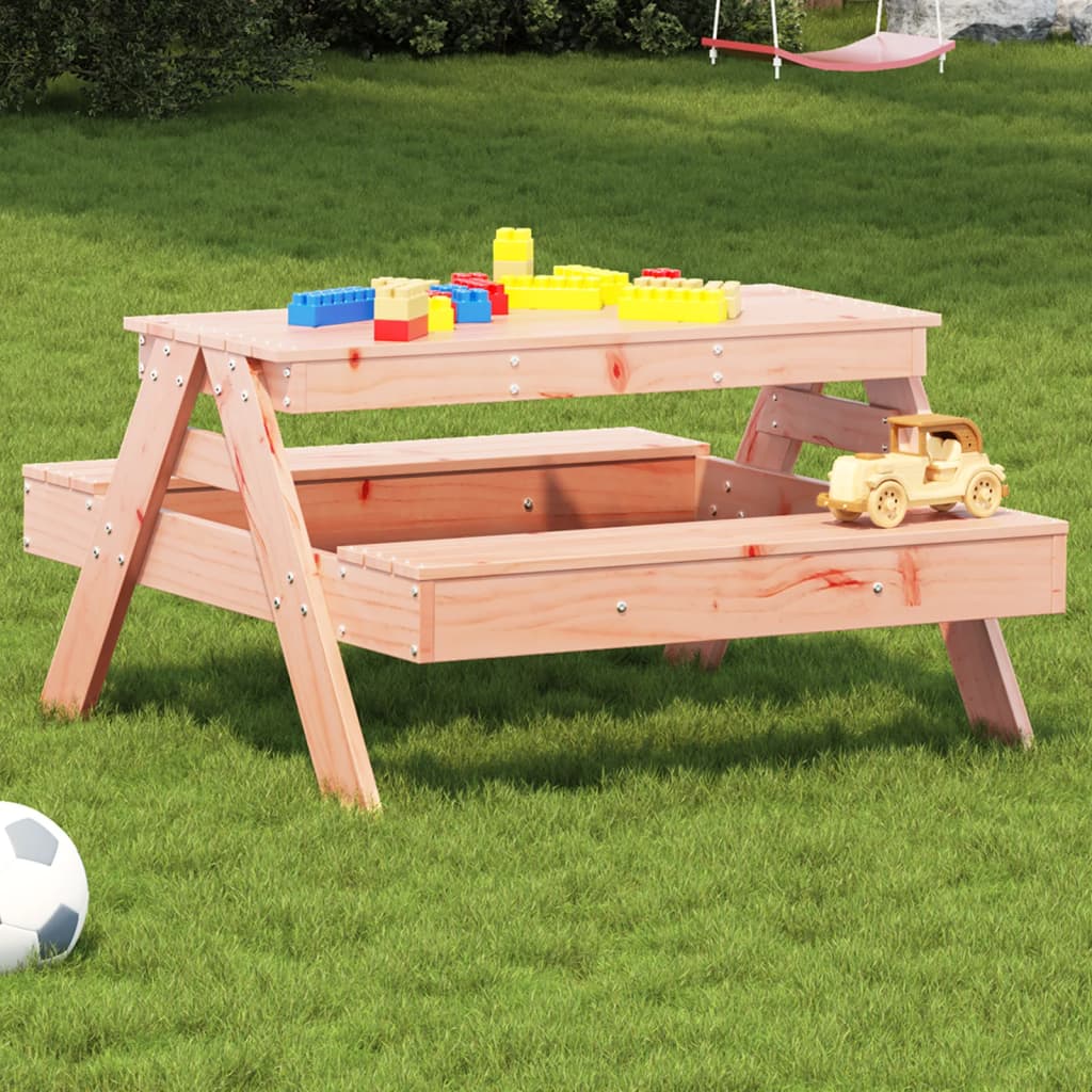 Picknicktafel voor kinderen 88x97x52 cm massief douglashout