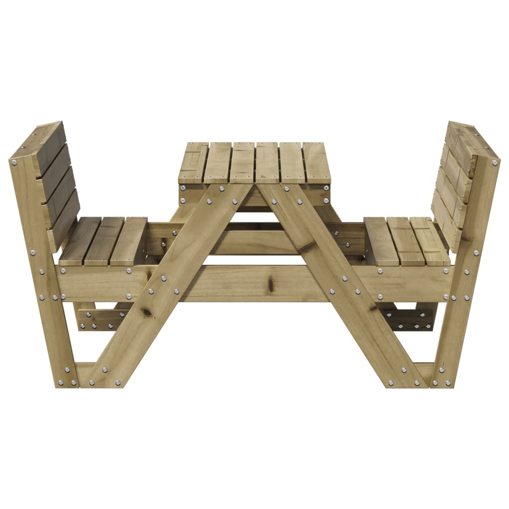 Picknicktafel voor kinderen 88x122x58 cm geïmpregneerd hout