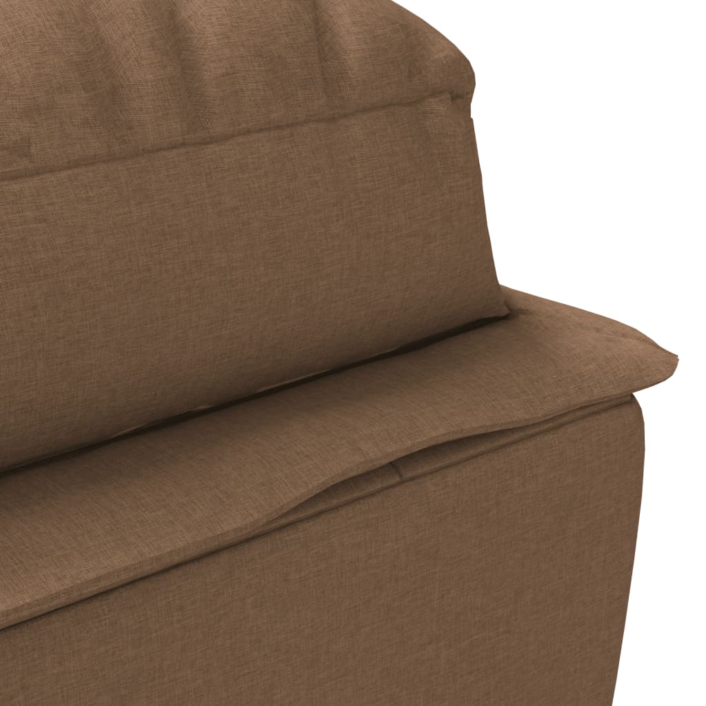 Chaise Longue Met Kussens Stof 1 Bruin