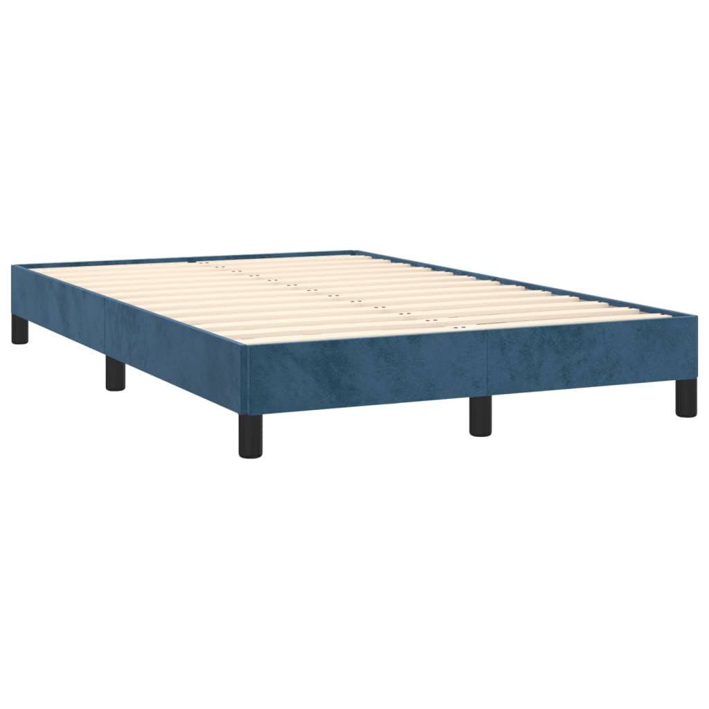 Bedframe Fluweel Donkerblauw 120 x 190 cm 25 cm