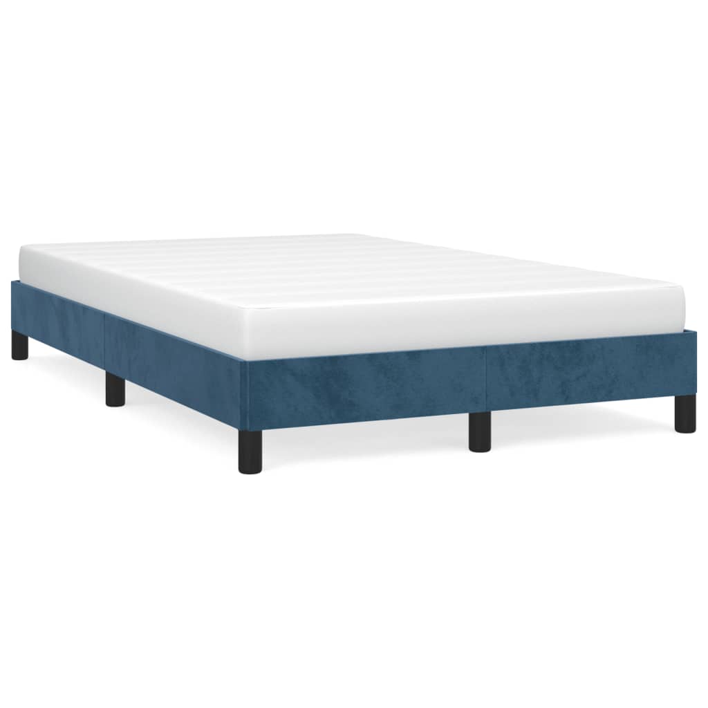 Bedframe Fluweel Donkerblauw 120 x 190 cm 25 cm