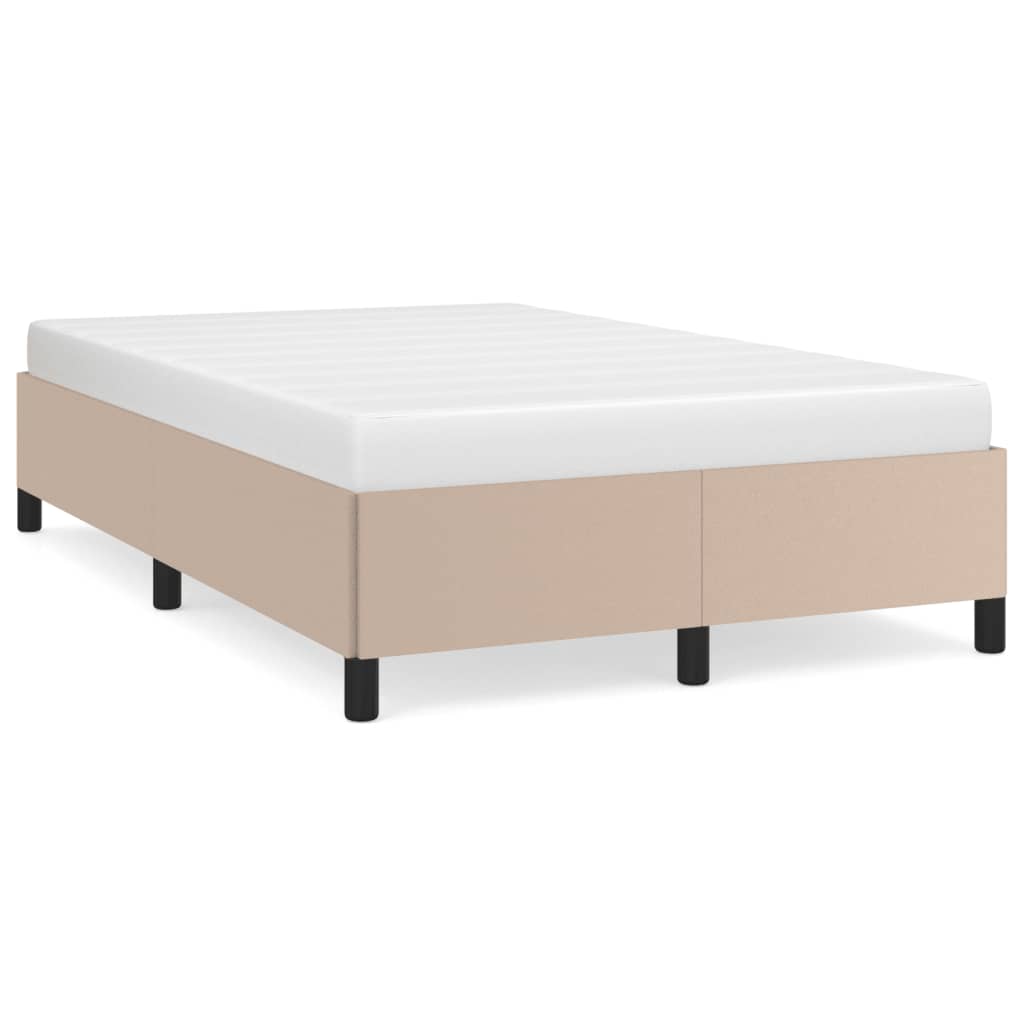 Bedframe Kunstleer Kleurig Cappuccino 120 x 190 cm 33.5 cm