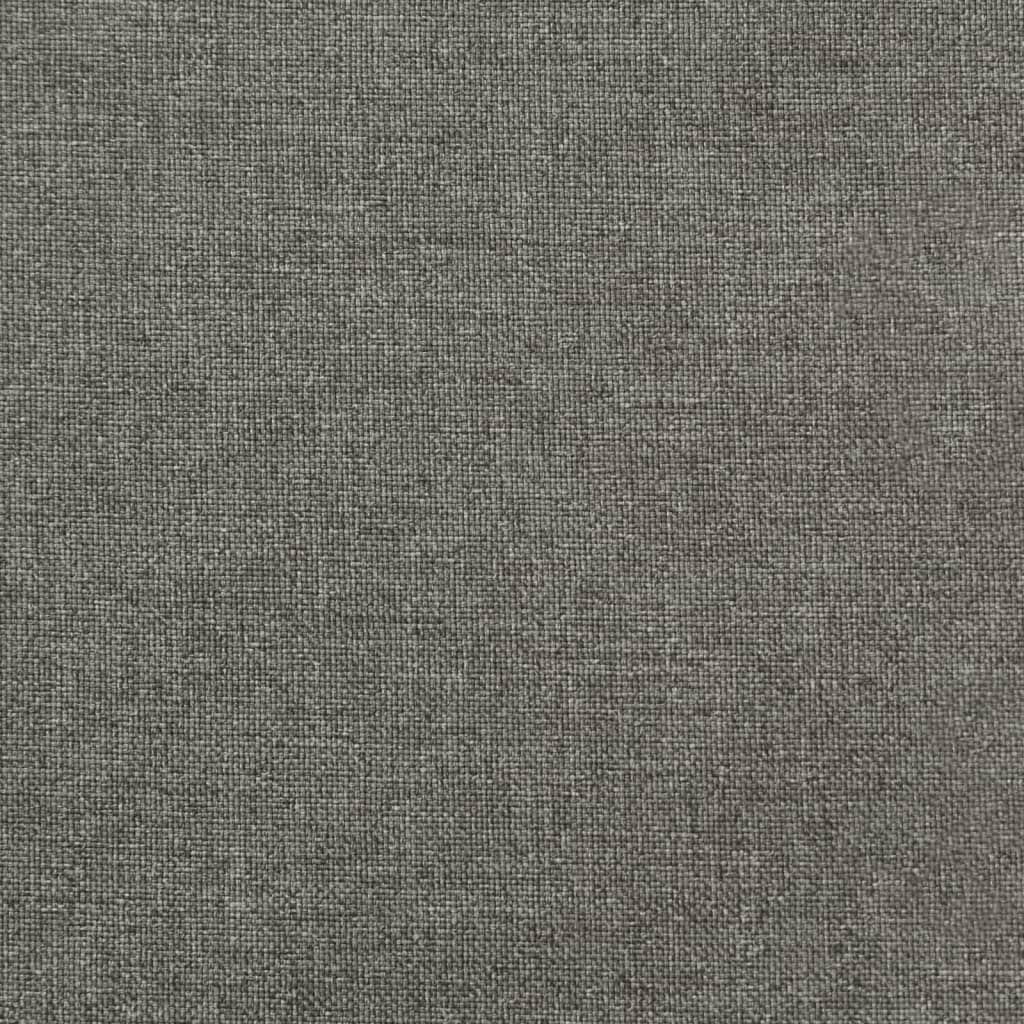 Stoelkussens 6 st hoge rug 120x50x4 cm stof donkergrijs