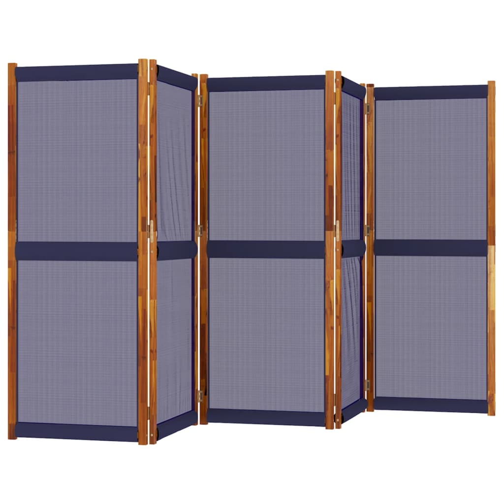 Kamerscherm Met 5 Panelen Donkerblauw 350 x 180 cm