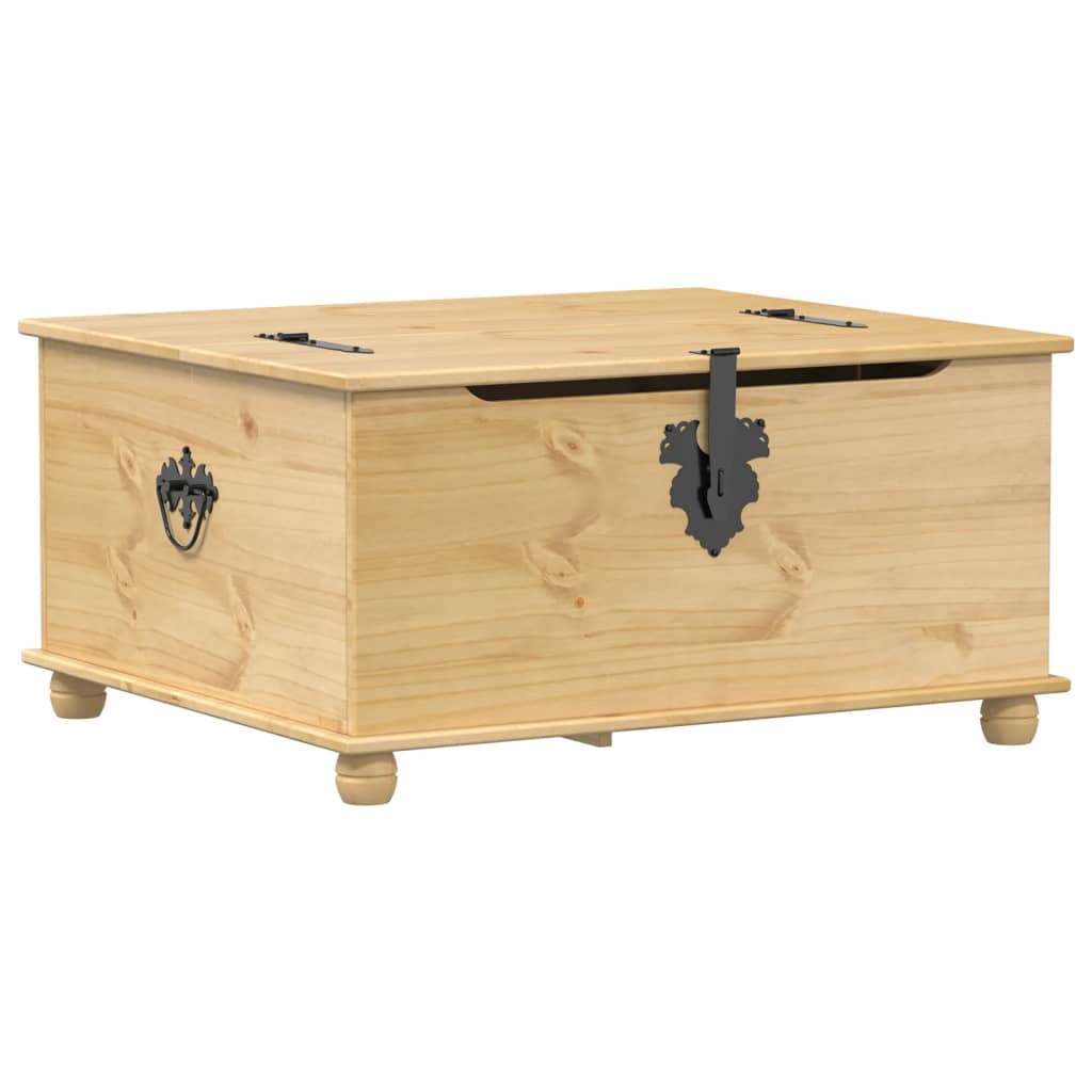 Opbergbox Corona 90x78x45 cm massief grenenhout