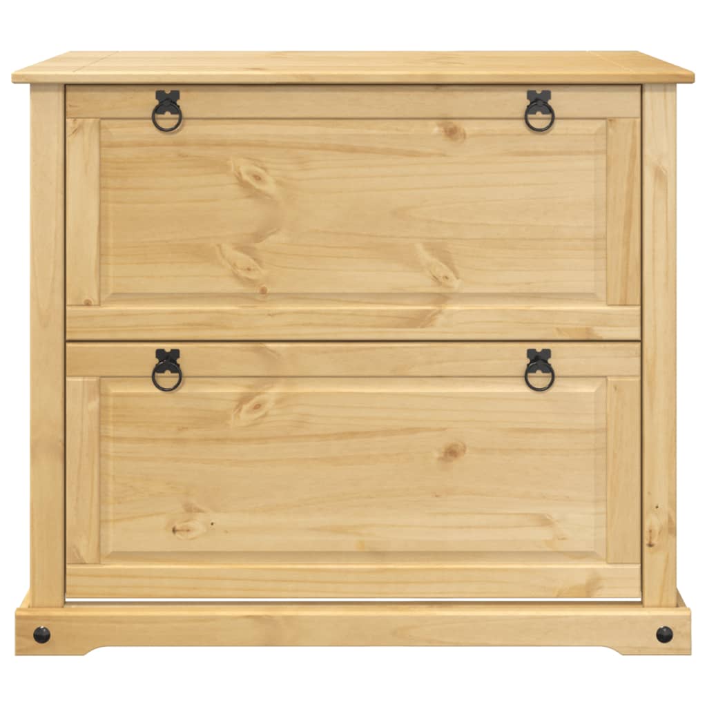 Schoenenkast Corona 99x32x85 cm massief grenenhout