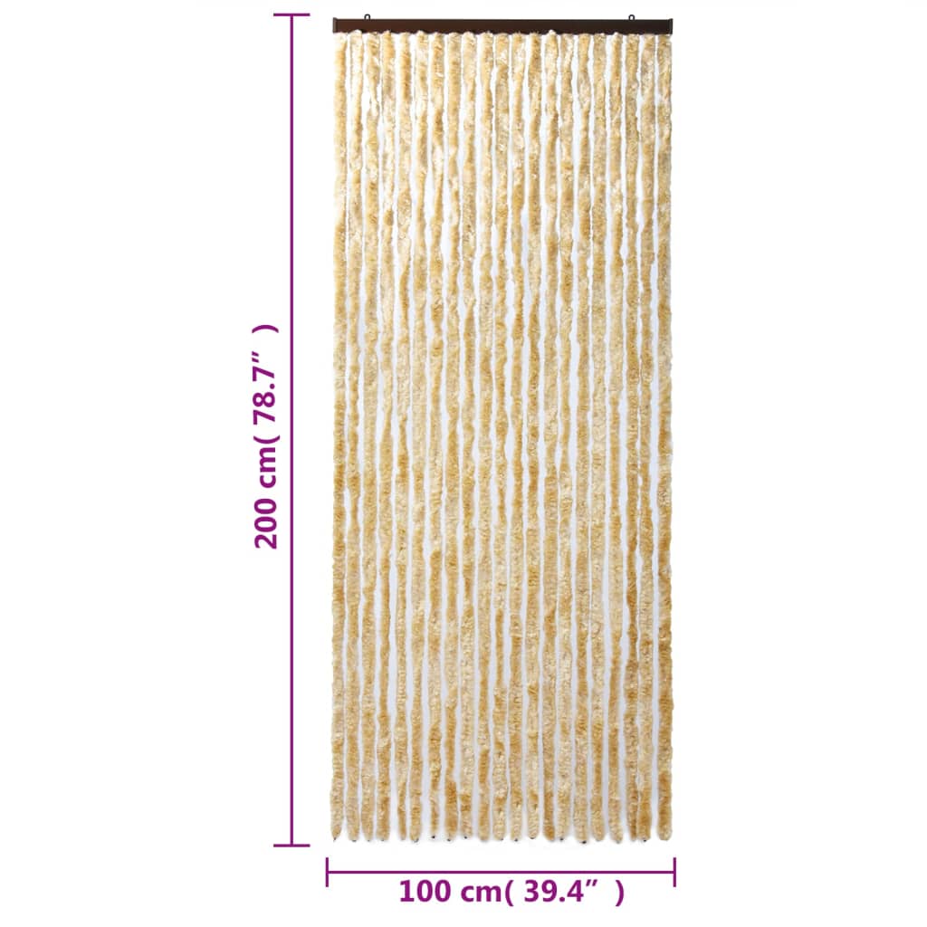 Vliegengordijn 100X200 Cm Chenille Beige