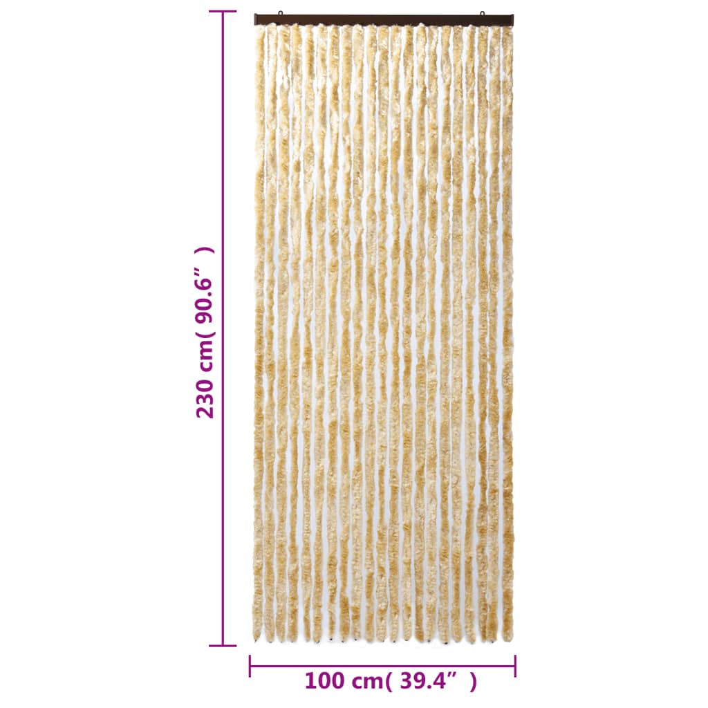 Vliegengordijn 100X230 Cm Chenille Beige