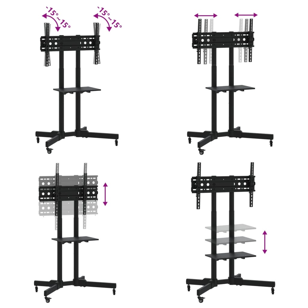 TV-standaard wielen 32-70 inch scherm 40 kg Max VESA 600x400 mm