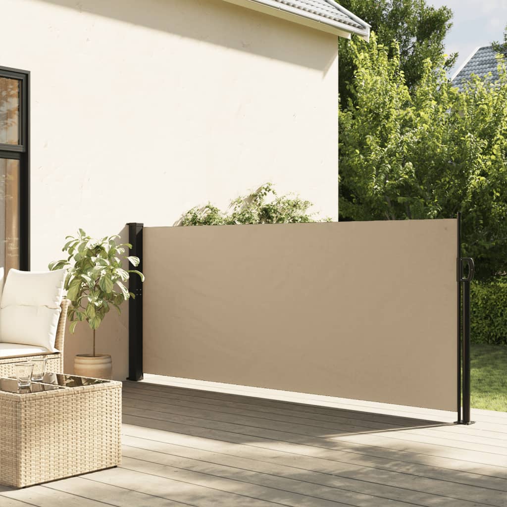 Windscherm uittrekbaar 140x300 cm beige