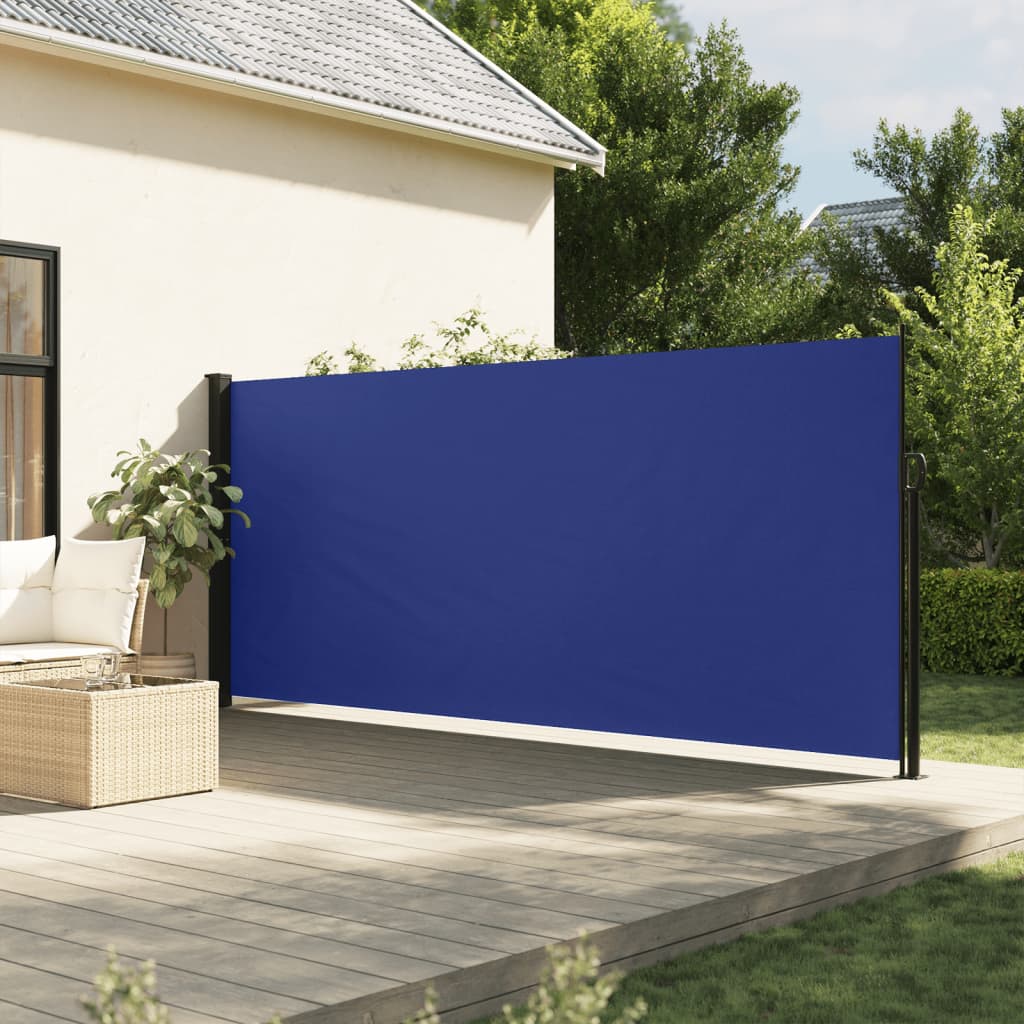 Windscherm Uittrekbaar 160X300 Cm Blauw