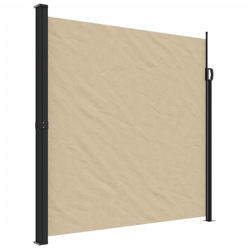 Windscherm uittrekbaar 200x600 cm beige