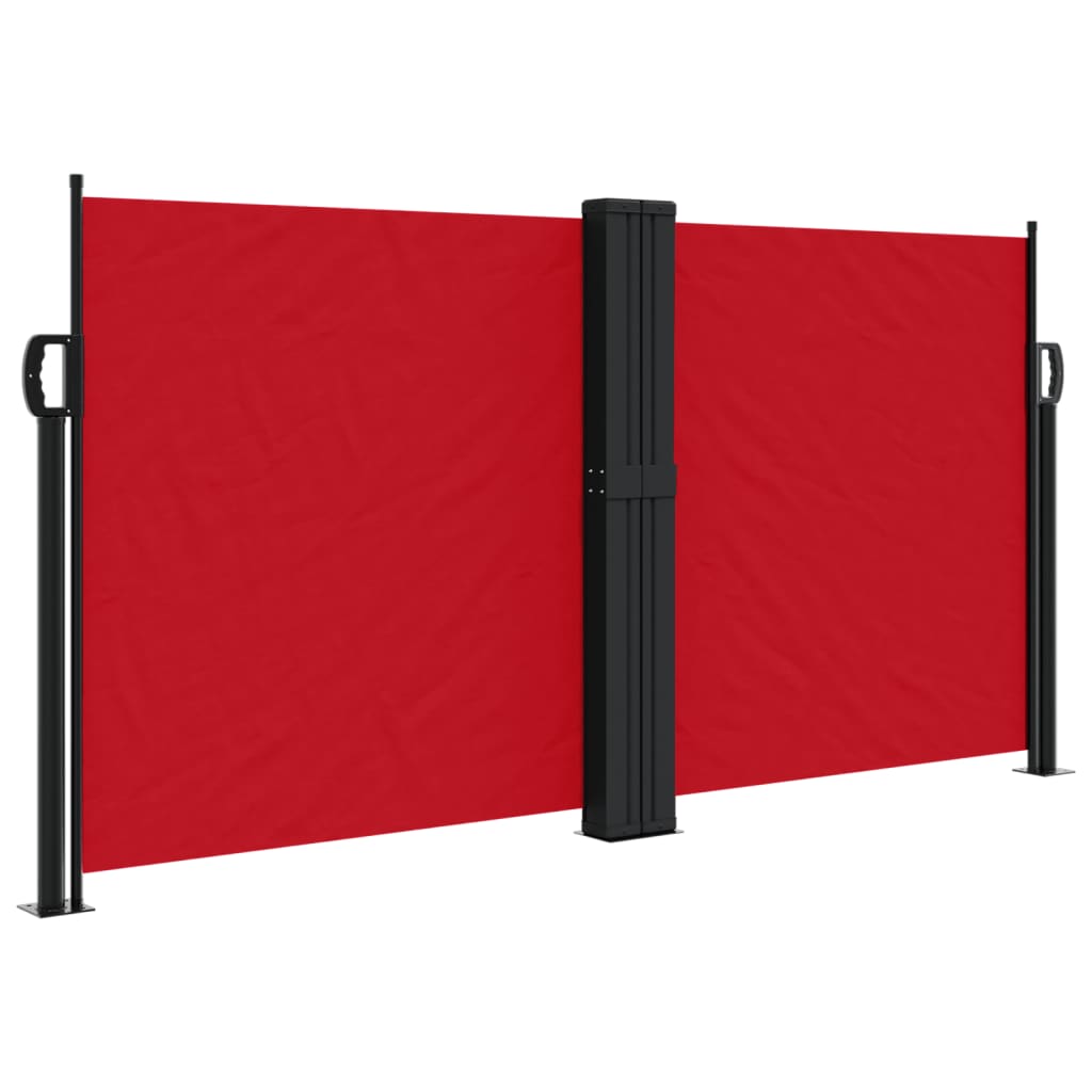 Windscherm Uittrekbaar 120X600 Cm Rood Groen