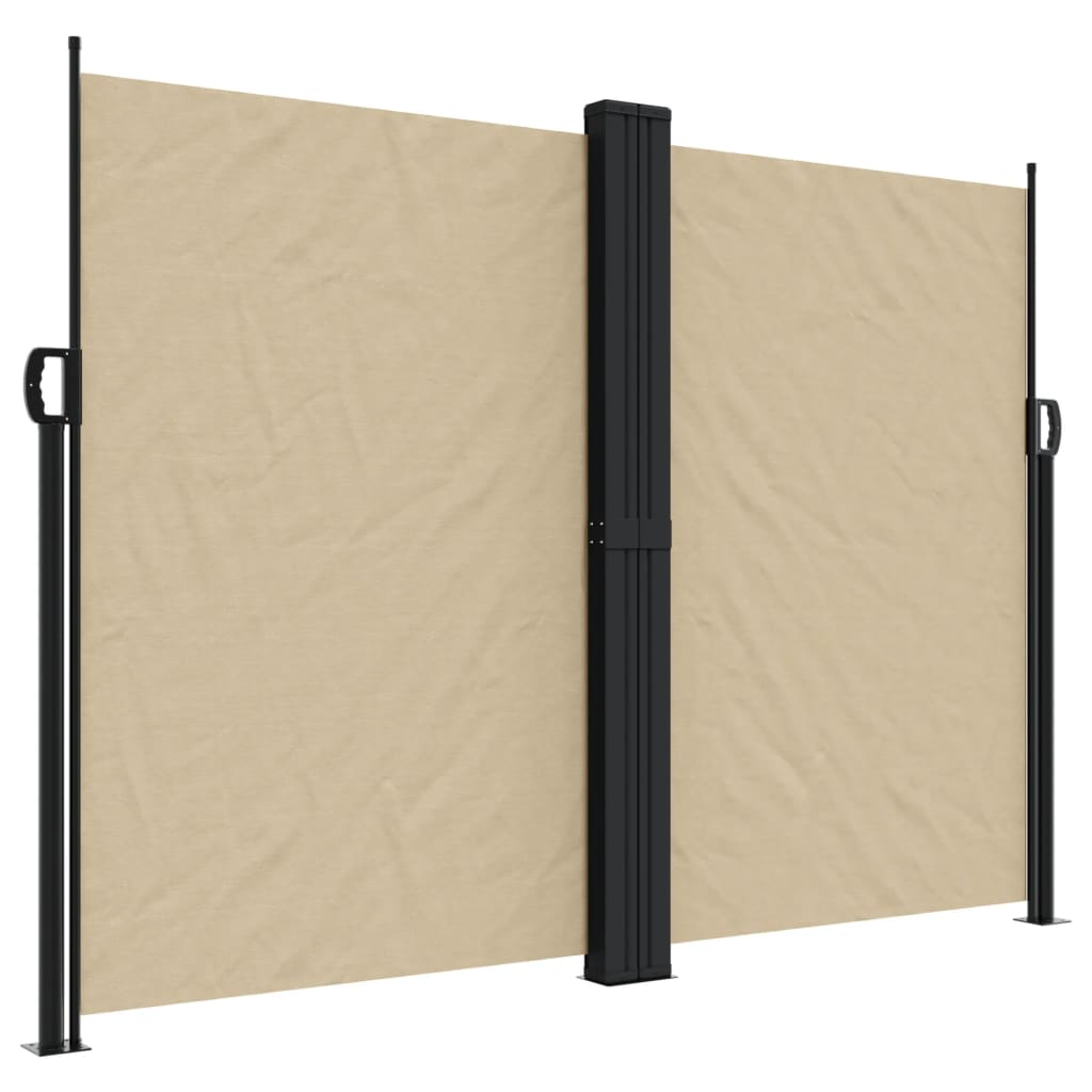 Windscherm uittrekbaar 180x600 cm beige