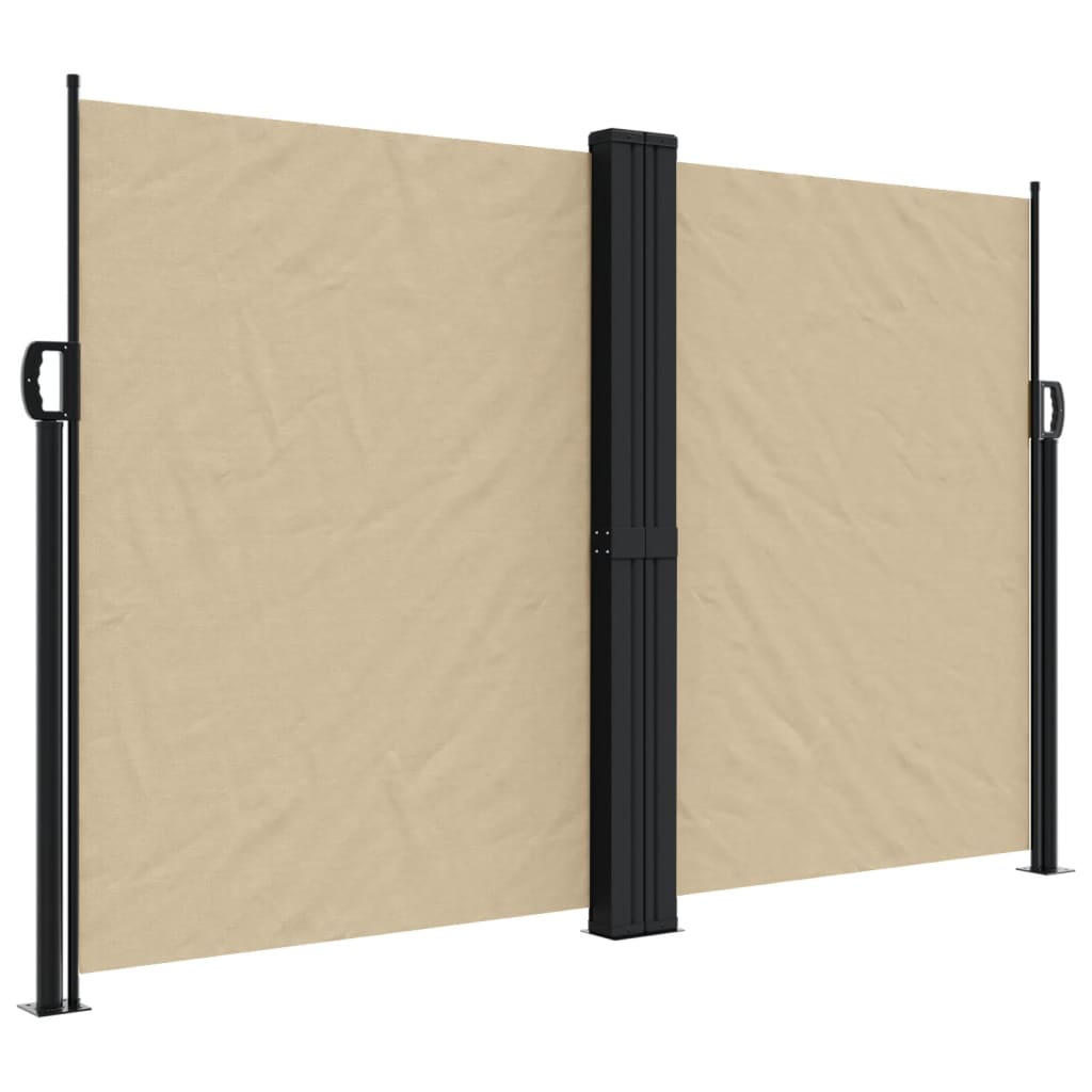 Windscherm uittrekbaar 160x1200 cm beige