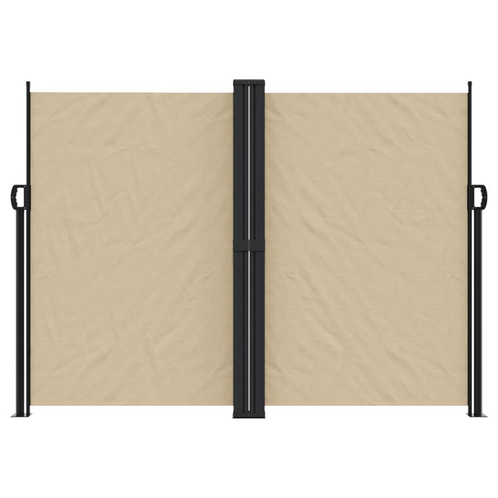 Windscherm uittrekbaar 180x1200 cm beige