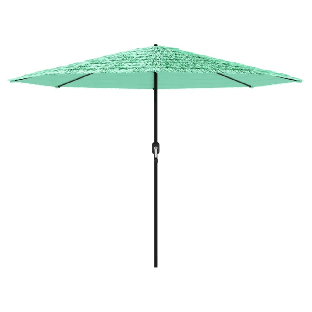 Parasol met stalen paal 388x388x248 cm groen