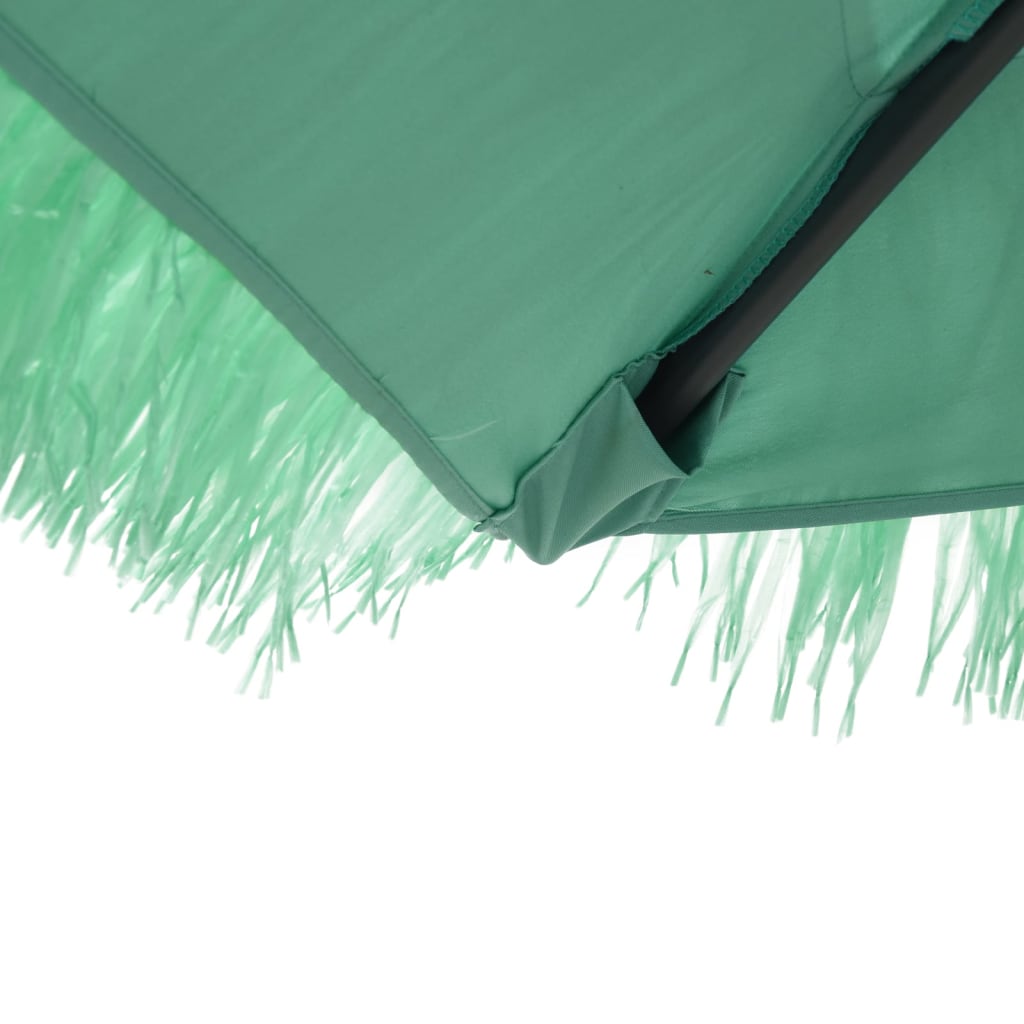 Parasol met stalen paal 388x388x248 cm groen