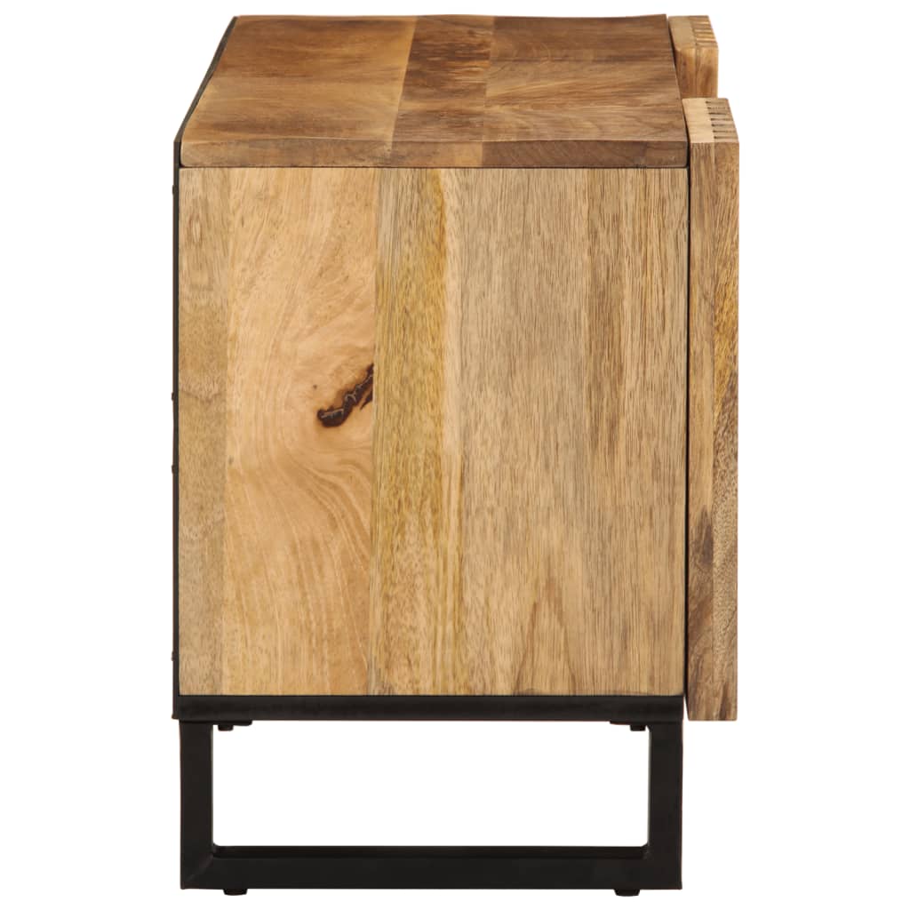 Tv-meubel 105x34x46 cm massief ruw mangohout