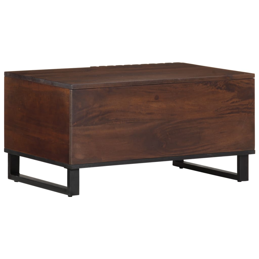 Salontafel 80x51x40 cm massief mangohout bruin
